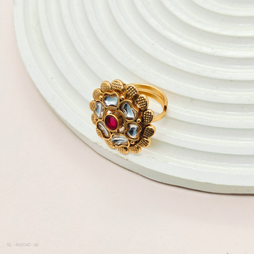 Polki Floral Ring