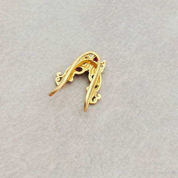 Double peacock Vanki Ring / Neli Mothiram - Green