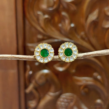 Jadau Kundan Earrings Stud - Design 1