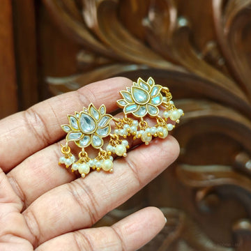 Jadau Kundan Earrings Stud - Design 4