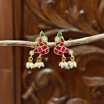 Jadau Kundan Earrings Stud - Design 13