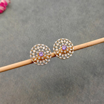 American Diamond Round Studs
