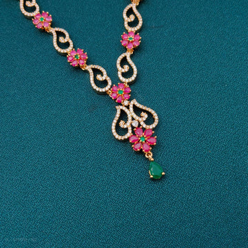 American Diamond & ruby Emerald