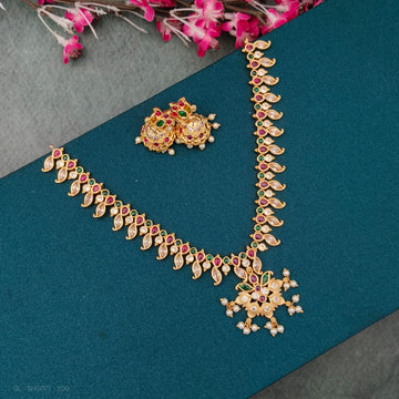 Ruby Emerald Stone Necklace