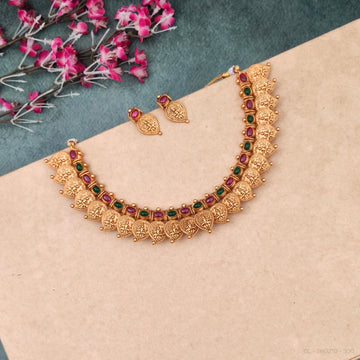 Antique  Finish Mango kemp Necklace