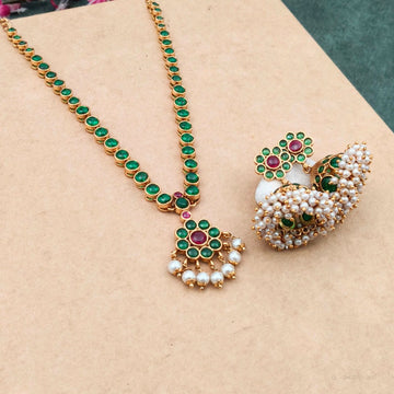 Premium Kemp Stone Short Necklace