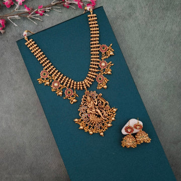 Flute Krishna Design Short Necklace