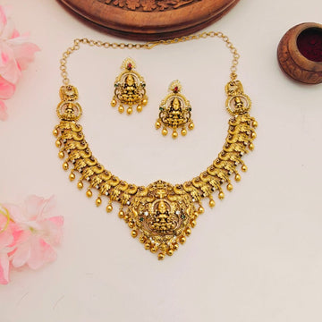 Authentic Nakshi Temple Necklace Set