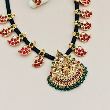Black Thread Temple Necklace set