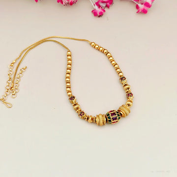 One gram gold ball design Beaded Necklace - Design 3