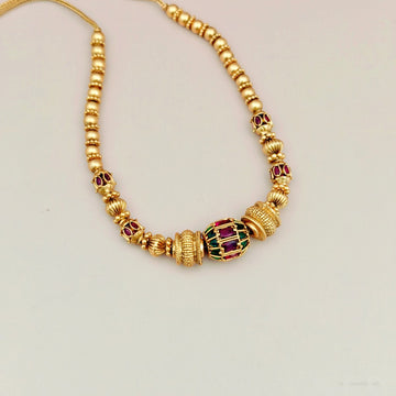One gram gold ball design Beaded Necklace - Design 3