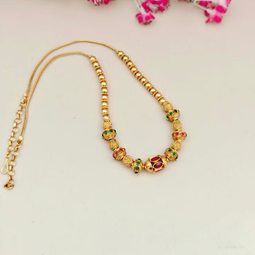 One gram gold ball design Beaded Necklace - Design 4