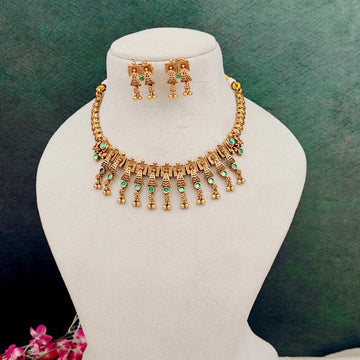 Tribal Golden Drop Necklace Set