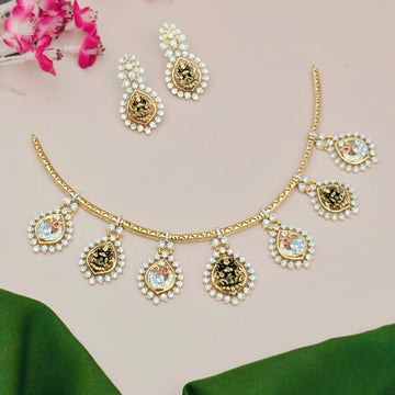 Designer Cz 3D Party wear Necklace