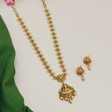 Sleek Lakshmi Temple Necklace