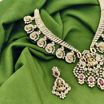 Antique Cz contemporary Necklace