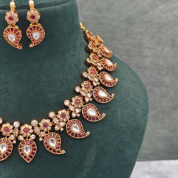 Semi precious Kemp Diamond Maanga Necklace