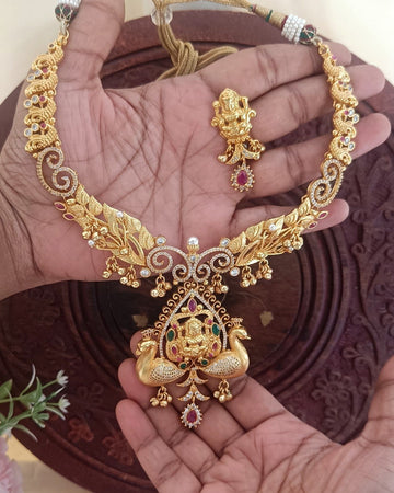 Gold replica Lakshmi Necklace  GL-SHO0028-230