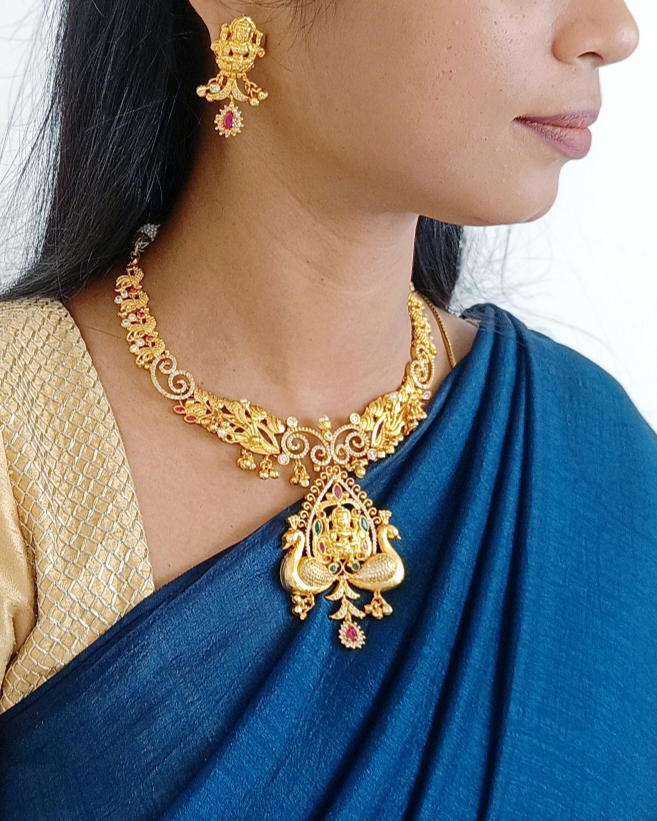 Gold replica Lakshmi Necklace  GL-SHO0028-230