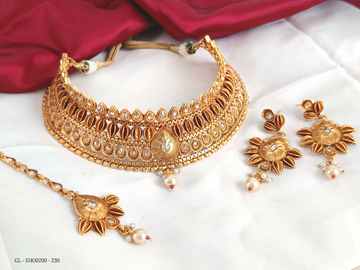 Choker Necklace - Kundan Choker GL-SHO0200-230