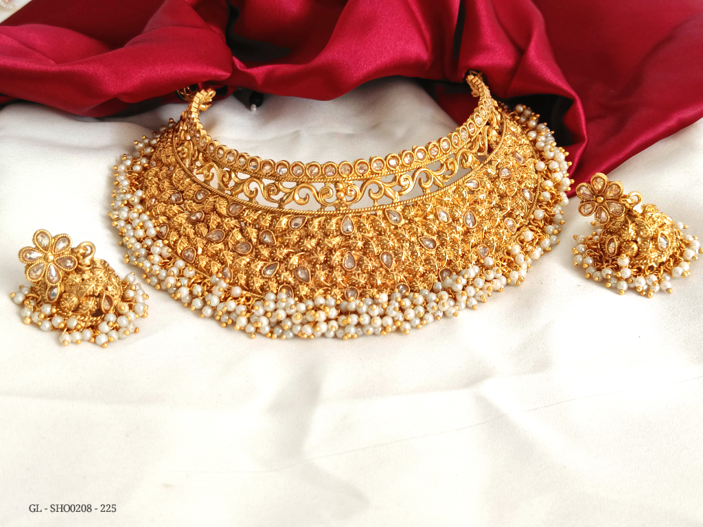 Golden Kundan bridal Choker