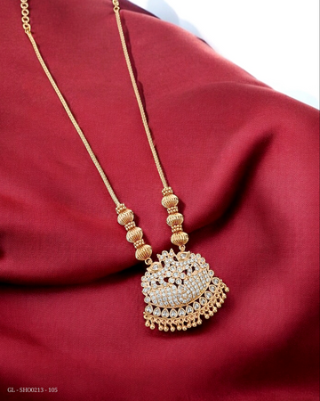 Micro gold plated Stone Necklace GL-SHO0213-105