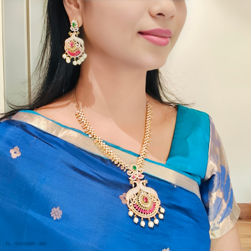 American Diamond Peacock Necklace