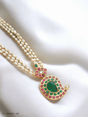 Jadau Kundan Locket GL-LON0433-188