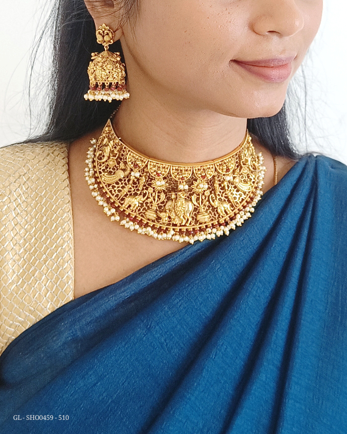 Govardhan Krishna Choker necklace