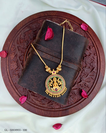 Micro gold plated Lakshmi Necklace GL-SHO0969-100