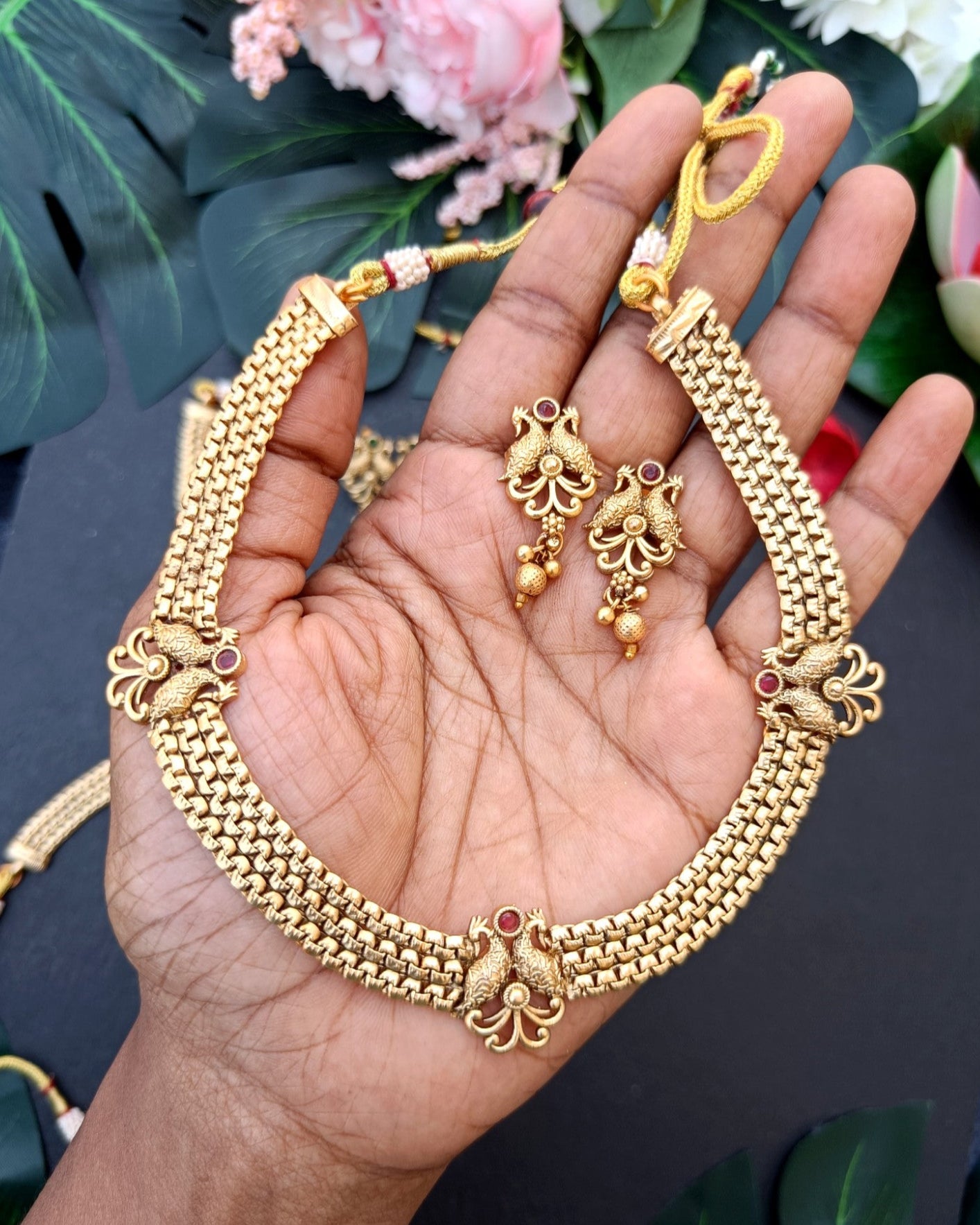 Antique Peacock Necklace