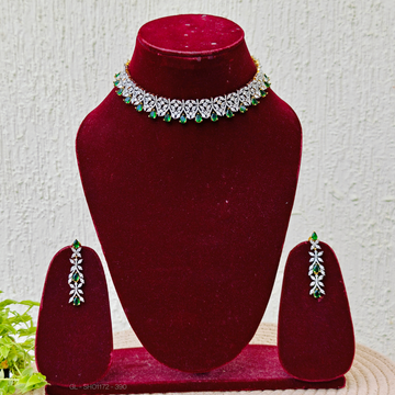 AD Emerald Short Necklace set