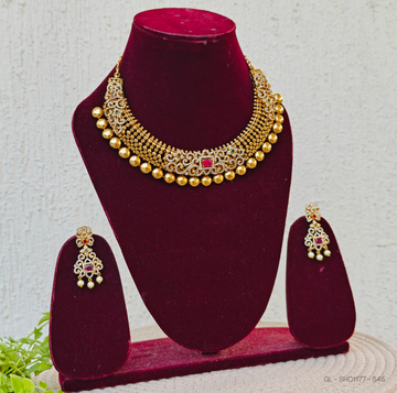 Cz Ruby Centered Grand designer Choker
