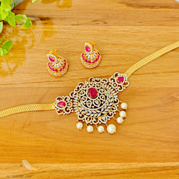 Emerald Choker Necklace Set