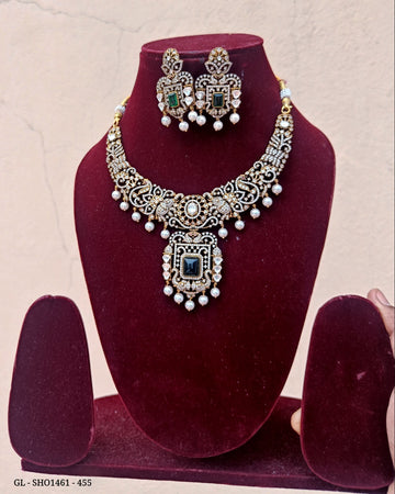 Victorian CZ Short Necklace set GL-SHO1461-435