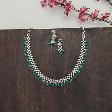 American Diamond necklace - Emerald GL-SHO1757-165