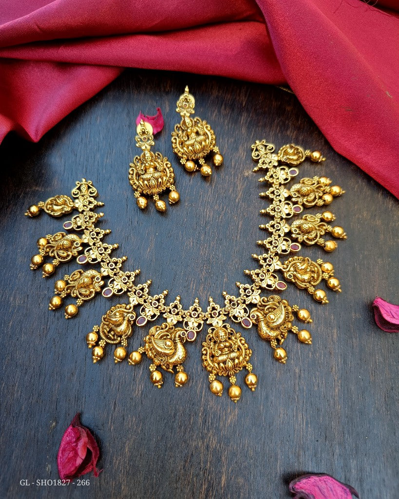 Ruby Temple Design Short Necklace