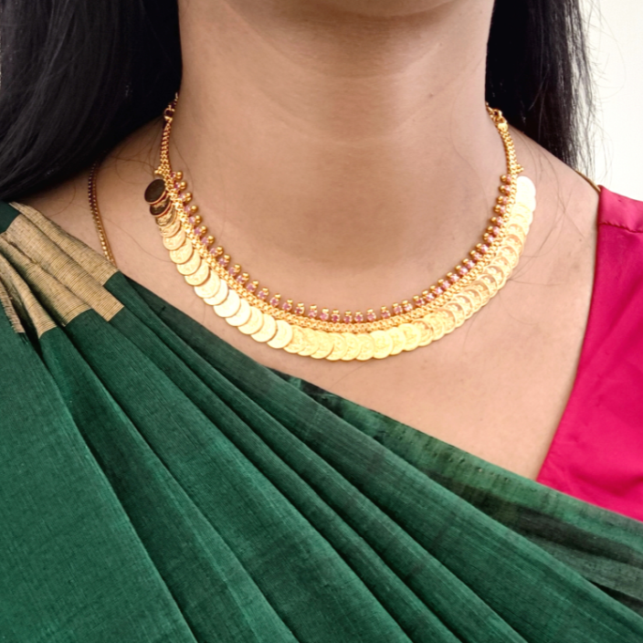 Coin Necklace simple - 1 gram gold - GL-SHO2501-100