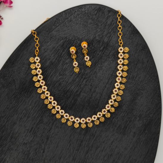 Antique floral Choker Necklace