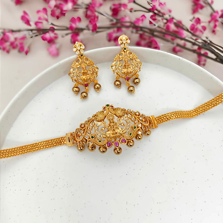 Golden temple Choker necklace