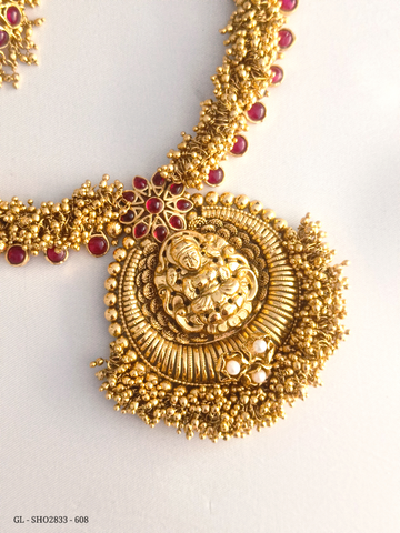 Antique Mango Lakshmi necklace GL-SHO2833-608