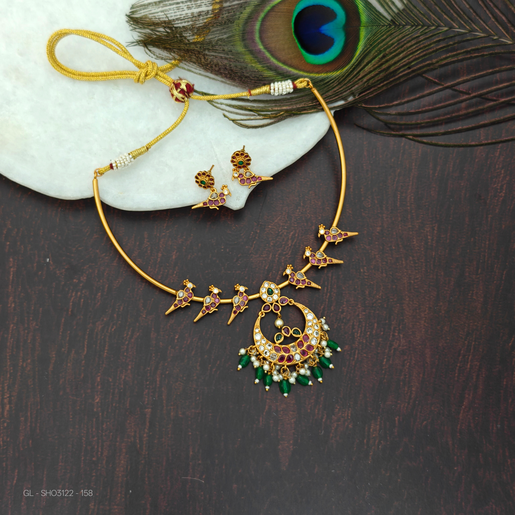 Hasli chandbali style Necklace