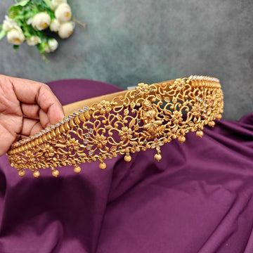 Adult hip belt-Lakshmi-golden bead