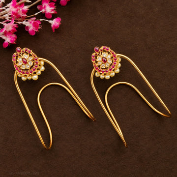 Ruby Stone White pearl Armlet