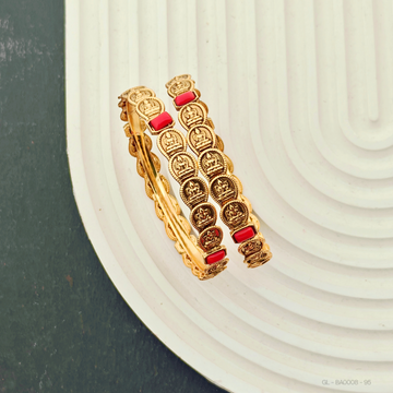 2 PC Set - Women Golden Bangles-Lakshmi