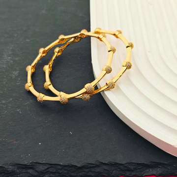 2 PC Set - Women Golden- Ball Bangles(2.10 Size)