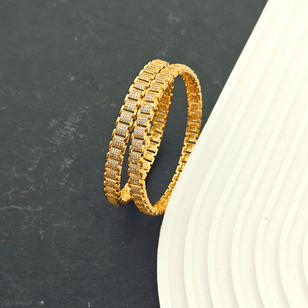 2 PC Set - Women-Designer- Bangles(2.10 Size)