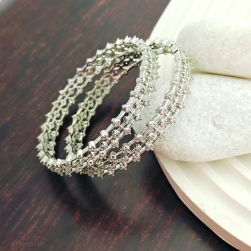 Silver polish Bangle Set