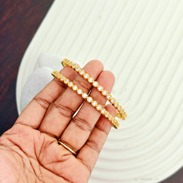 Gold finish American Diamond Bangles