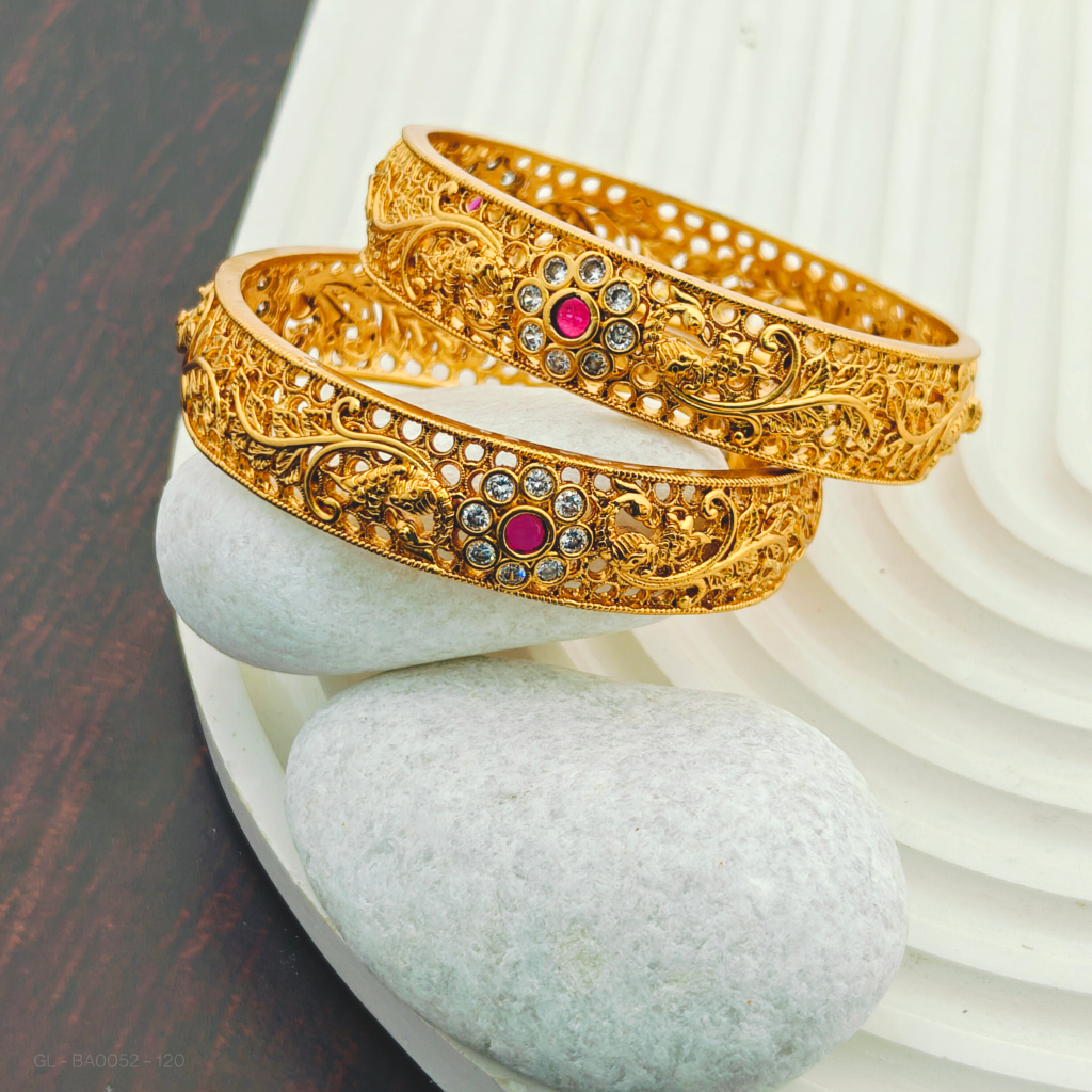 2 pc set golden Bangles